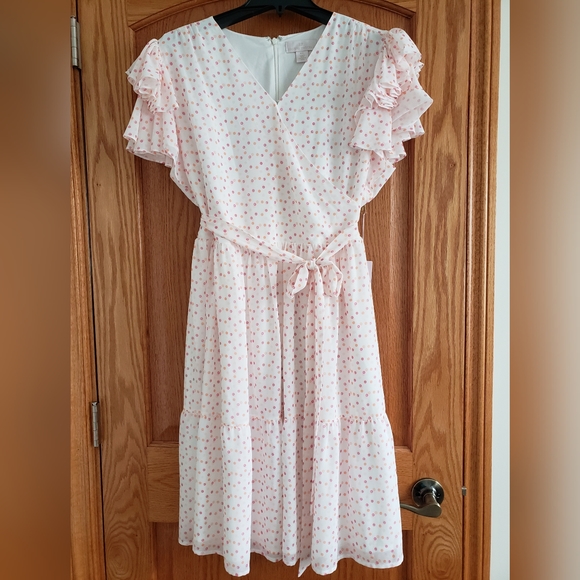 Rachel Parcell Polka Dot Faux Wrap Tie Dress  Size XXL NWT - Picture 7 of 9